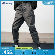 Champion冠军长裤男24春刺绣小Clogo运动裤系带束脚休闲裤子