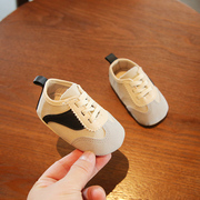 春季6-12个月婴儿步前鞋软底一岁男宝宝学步鞋防滑婴幼儿鞋子不掉