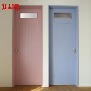 卧室门厕所卫生间厨房门，教室对开法式门，室内门木门彩色平开门定制