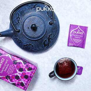 pukka-普卡养颜美容调理净化黑加仑，无咖啡因组合型花草茶20袋