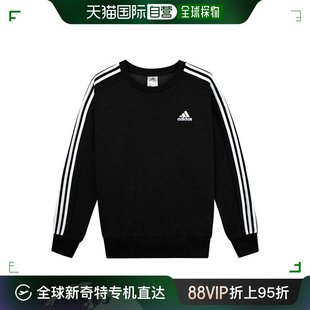 韩国直邮Adidas 运动T恤 阿迪達斯/男/3S/毛圈布/衛衣/長袖/黑色/