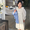 韩系女童蕾丝花边白色仙女裙春季女宝宝纯棉长袖连衣裙公主裙