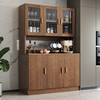 餐边柜酒柜靠墙高家用简约现代实木色餐厅，厨房碗柜子储物柜茶水柜