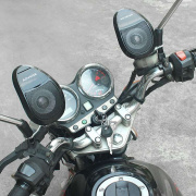 摩托车音响低音炮防水带蓝牙电动踏板车音响改装件一体机喇叭12v
