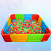幼儿园玩耍儿童游乐场加厚大型海洋球池宝宝方形围栏圆形塑料球池