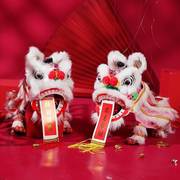 提线木偶民间舞狮子玩具复古狮子头道具送小孩艺术醒狮传统