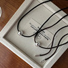 韩国s925纯银小众设计圆珠，多戴法项链女个性，黑绳链锁骨链颈链气质