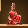 德化陶瓷南海观世音菩萨坐观音佛像中式供奉家用观音娘娘神像摆件