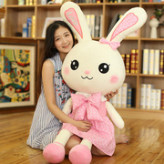 长腿兔子毛绒玩具安抚玩偶公仔娃娃可爱巨大小白兔子女孩睡觉抱枕