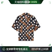 香港直邮amiri男士豹纹，圆点短袖衬衫