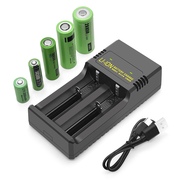 USB充电器26650双充21700充电器智能双槽充3.7V-4.2V锂电池充电器