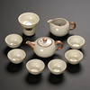 米黄汝窑陶瓷功夫茶具整套家用轻奢高档套装P喝茶泡茶具茶壶茶杯