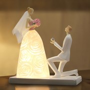新婚庆(新婚庆)结婚礼物台灯，送新人闺蜜实用夫妇，订婚房床头灯创意摆件