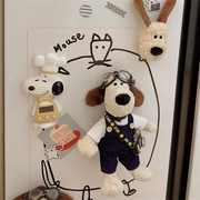 冰箱贴磁贴装饰卡通公仔可爱穿搭飞行员厨师，相机狗狗磁吸