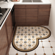 法式高端厨房地毯垫防滑防油免打理地毯硅藻泥，吸水垫卫生间脚踏垫