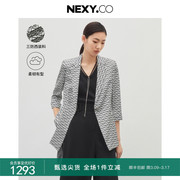 nexy.co奈蔻2023年秋季小众，设计感职业气质七分袖西装外套女