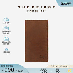 The Bridge/桥牌 手工牛皮长款男士钱包真皮卡包证件包超薄钱夹子