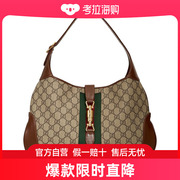 gucci古驰女士jackiegg中号supreme&皮革单肩包