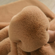 特厚加厚仿獭兔毛绒布料地毯地垫绒布服装毛领大衣马甲兽装毛布