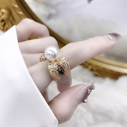 欧美巴洛克复古珍珠戒指女高级感小众气质轻奢优雅气质宫廷风指环