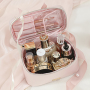 日本化妆包女粉色少女心大容量便携旅行多功能手提收纳包
