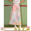 化学少女「海底派对」春夏手绘印花A字显瘦半身裙垂感长款裙子