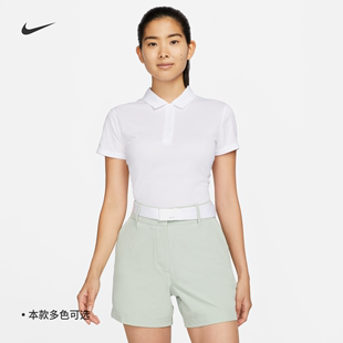 Nike耐克女子速干高尔夫翻领T恤夏季POLO开衩运动时尚DH2310