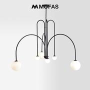 MOFAS魔豆吊灯ins北欧现代简约个性客厅灯卧室餐厅书房灯创意灯具