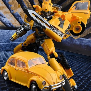 儿童变形玩具机器人大黄蜂金刚，甲壳虫科罗迈雪佛兰汽车模型男68岁