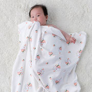 新生婴儿纯棉包巾夏季薄款产房包单龙年初生宝宝襁褓包被盖毯抱被