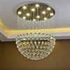 现代复式楼梯灯球形水晶吊灯，餐厅客厅灯具吊线灯led圆球灯