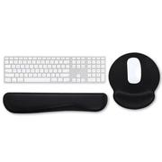 鼠标垫护腕记忆棉3D立体商务黑回弹键盘手托柔软舒适电脑手枕