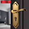 青古铜锁中式k式欧室双内舌房门锁，执手锁木门门锁三
