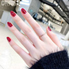 韩京冷淡风欧美简约几何弧形光面超细网红钨钢戒指女精致时尚指环