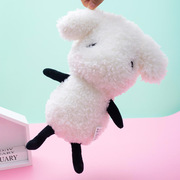 跨境一只羊公仔玩偶软萌卡通，白色小绵羊毛绒玩具安抚布娃娃