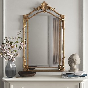 欧式化妆镜复古梳妆镜壁挂雕花挂墙浴室镜玄关装饰镜法式壁炉镜子