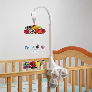 婴儿床挂床铃可旋转床头摇铃婴儿车玩具挂件宝宝吊挂悬挂推车支架