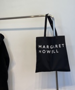 小众Margaret Howell字母ins女大容量学生布袋帆布包同款自制背包