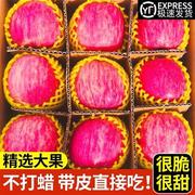 陕西洛川苹果水果新鲜10斤正宗当季红富士脆甜冰糖心整箱应季