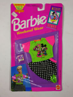 预barbieweekendwearmickeysstuff1992芭比衣服配件米奇