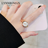 lynnroman小众设计感手表，戒指个性时尚创意食指戒单身，开口戒手饰
