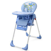 神马多功能儿童餐椅可折叠婴儿餐椅便携多档调节稳定带餐盘餐桌椅