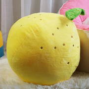 时尚柠檬毛绒玩具 水果公仔 i love柚 柠檬 卡通抱枕靠垫毛绒玩具