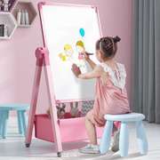 儿童磁性画板家用双面小黑板宝z宝写字板可擦写升降支架式涂鸦白