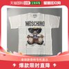 香港直邮moschino女士白色，小熊戴墨镜(戴墨镜，)系列t恤ev0702-5540-3001