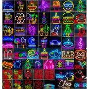 led霓虹灯创意发光字母灯定制造型灯酒吧派对布置装饰小夜氛围灯