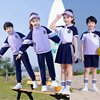 学院风紫色校服套装小学生春夏，男女童班服四件套幼儿园园服