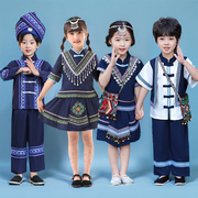 3月3民族服装儿童广西壮族苗族男孩女童壮三月三名族服装儿童