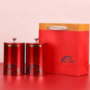 茶叶罐铁盒通用半斤一斤装500g红茶绿茶白茶，圆形罐金属包装罐铁罐