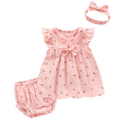 三个月女宝宝夏装婴儿薄款套装衣服夏3岁公主裙夏季周岁可爱裙子8